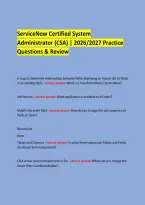 &NewLine;ServiceNow Certified System &NewLine;Administrator &lpar;CSA&rpar; &vert; 2026&sol;2027 Practice Questions & Review &NewLine; &NewLine;