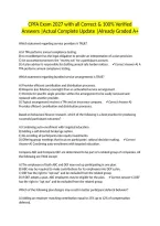 CPFA Exam 2027 with all Correct & 100&percnt; Verified Answers &vert;Actual Complete Update &vert;Already Graded A&plus;