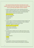 EPIC COG230 REVENUE DATA MODEL EXAM BANK AND A NEW &NewLine;UPDATED STUDY GUIDE LATEST 2026&sol;2027 COMPLETE ACCURATE EXAM &NewLine;ACTUAL QUESTIONS AND CORRECT DETAILED ANSWERS 