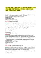 ABSA Surgical Assistant Certification &lpar;SA-C&rpar; Exam 3 &lpar;PDF&rpar; &vert; 2026 Questions & Answers &plus; Rationales &vert; Study Guide