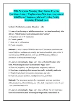 2026 Newborn Nursing Study Guide Practice Questions Answer Explanations Newborn Assessment Vital Signs Thermoregulation Feeding Safety Screening Clinical Care