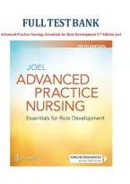 Test Bank - Advanced Practice Nursing&colon; Essentials for Role Development&comma; 5th Edition &lpar;Joel&comma; 2023&rpar;&comma; Chapter 1-30 &vert; All Chapters&NewLine;