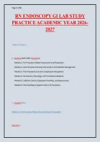 RN Endoscopy GI Lab Study Practice&colon; 200&plus; Questions & Answers for Academic Year 2026
