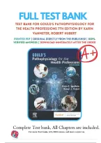 COMPLETE TEST BANK&colon; Gould's Pathophysiology for the Health Professions 7th Edition by Karin C&period; VanMeter&semi; Robert J Hubert &lpar;Author&rpar; latest Update&NewLine;