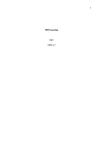 MSN 612 Module 1 Paper - MSN Essentials &vert; Northern Kentucky University