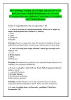 Microbiology Nursing 2026 Fungi Parasites Practice &NewLine;Test Questions&colon; Detailed Rationales on Mycoses&comma; &NewLine;Protozoan Diseases&comma; Helminth Infections&comma; Prevention&comma; &NewLine;and Clinical Review