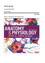 Anatomy and Physiology 12th Edition Patton Test Bank &ndash; Chapters 1-48 Complete Questions & Verified Answers