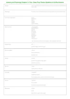 Anatomy & Physiology Chapters 1&ndash;3 Test &vert; Practice Questions & Verified Answers PDF &vert; 2026&ndash;2027&NewLine;