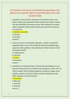 NU 545 EXAM 1 &sol;ACTUAL NU 545 PATHOPHYSIOLOGY EXAM 1 TEST &NewLine;BANK ACTUAL 2026&sol;2027 PRACTICE QUESTIONS AND STUDY GUIDE &NewLine;ACCURATE EXAM