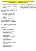 CDFA Exam with all Correct & 100&percnt; Verified Answers &vert;Actual Complete Update &vert;Already Graded A&plus;