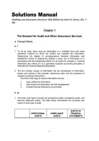 Auditing and Assurance Services 18th Edition Solutions Manual &ndash; Alvin A&period; Arens