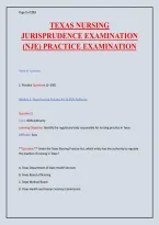 Texas Nursing Jurisprudence Exam &lpar;NJE&rpar; 2026 &mdash; 200 Practice Questions with Detailed Rationales & Exam Tips &vert; BON Rules&comma; Scope of Practice&comma; Delegation&comma; Safe Harbor&comma; Mandatory Reporting