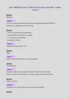 MCS 1000 Final Exam &vert; UPDATED Questions with 100&percnt; Verified&NewLine;Answers