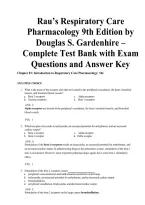Respiratory Care Pharmacology 9th Edition Test Bank &ndash; Gardenhire