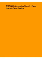 MGT 6201 Accounting Week 1 Study Guide & Exam Review 2026&ndash;2027 &ndash; Key Concepts&comma; Practice Questions & Comprehensive Preparation