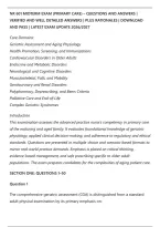 NR 601 MIDTERM EXAM &lpar;PRIMARY CARE&rpar; &ndash; QUESTIONS AND ANSWERS &vert;&NewLine;VERIFIED AND WELL DETAILED ANSWERS &vert; PLUS RATIONALES &vert; DOWNLOAD&NewLine;AND PASS &vert; LATEST EXAM UPDATE 2026&sol;2027