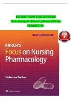Test Bank for Karch's Focus on Nursing Pharmacology 9th Edition by Rebecca Tucker &ndash; Chapters 1&ndash;59