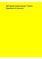 NIH Stroke Scale Group F Exam Questions & Answers 2026&ndash;2027 &ndash; NIHSS Study Guide&comma; Assessment Review&comma; Practice Questions & Preparation