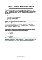 NU 671 Midterm Exam and Final Exam Questions with Answers&vert; Updated&vert; Pass Guaranteed&vert; Purdue University Global
