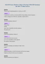 NUR 195 Exam 1 Hondros College of Nursing &vert; UPDATED Questions&NewLine;with 100&percnt; Verified Answers