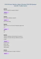 NUR 195 Exam 2 Hondros College of Nursing &vert; UPDATED Questions&NewLine;with 100&percnt; Verified Answers