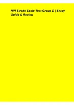 NIH Stroke Scale Test Group D Study Guide & Review 2026&ndash;2027 &ndash; NIHSS Assessment&comma; Scoring Concepts&comma; Practice Questions & Preparation