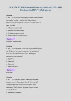NUR 378&colon; EXAM 1 Concordia University-Saint Paul &vert; UPDATED&NewLine;Questions with 100&percnt; Verified Answers