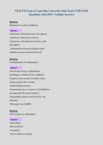NUR 378 Exam 4 Concordia University-Saint Paul &vert; UPDATED&NewLine;Questions with 100&percnt; Verified Answers