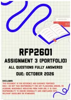 RFP2601 Assignment 3 &lpar;Portfolio&rpar; MEMO &vert; Due 14 October 2026