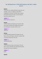 Nur 410 Final Review &vert; UPDATED Questions with 100&percnt; Verified&NewLine;Answers