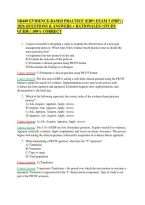 NR449 Evidence-Based Practice &lpar;EBP&rpar; Exam 3 &lpar;PDF&rpar; &vert; 2026 Questions & Answers &plus; Rationales &vert; Study Guide