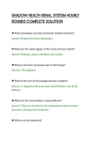 SHADOW HEALTH RENAL SYSTEM HOURLY&NewLine;ROUNDS COMPLETE SOLUTION