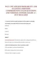 WGU C955 EXAM Bundle &vert; Update Questions with complete and Verified solutions&period;