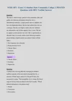 NURS 1871 - Exam 1 Columbus State Community College &vert; UPDATED&NewLine;Questions with 100&percnt; Verified Answers