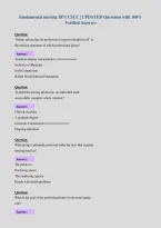 fundamental nursing 1871 CSCC &vert; UPDATED Questions with 100&percnt;&NewLine;Verified Answers