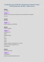 Nursing 1871 exam 1 NURS 1871 Columbus State Community College &vert;&NewLine;UPDATED Questions with 100&percnt; Verified Answers