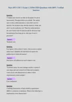 BUNDLE FOR NURS 1871 EXAMS with  UPDATED Questions and 100&percnt; Verified Answers