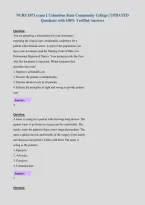 NURS 1871 exam 1 Columbus State Community College &vert; UPDATED&NewLine;Questions with 100&percnt; Verified Answers