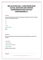 IBEC ELECTROLYSIS &plus; LASER BOARD EXAM &vert;ACTUAL QUESTIONS AND VERIFIED ANSWERS&vert;BRAND NEW 2026-2027 UPDATE&vert;GRADED A&plus;