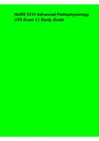 NURS 5315 Advanced Pathophysiology UTA Exam 3 Study Guide 2026&ndash;2027 &ndash; Key Concepts&comma; Disease Processes&comma; Practice Questions & Exam Review