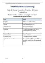 Intermediate Accounting - Year 2 - Comprehensive Review and Exam Preparation