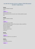 nurs 5461 The University of Texas at Arlington &vert; UPDATED Questions&NewLine;with 100&percnt; Verified Answers