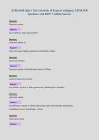 NURS 5461 Quiz 1 The University of Texas at Arlington &vert; UPDATED&NewLine;Questions with 100&percnt; Verified Answers&NewLine;