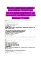  NSG 3160 Health Assessment Exam 4 Actual Exam 2026&sol;2027 Galen College of Nursing Complete Exam-Style Questions with Detailed Rationales &vert; Pass Guaranteed &ndash; A&plus; Graded