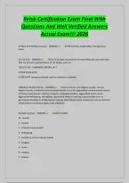 Iletsb Certification Exam Final With&NewLine;Questions And Well Verified Answers&NewLine;Actual Exam&excl;&excl;&excl; 2026