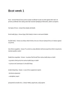 BCOT week 1-5 Test Questions and Answers