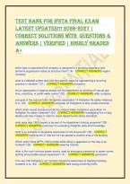 IFSTA Final Exam Test Bank 2026-2027 &vert; Questions & Answers