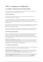 Resumen TEMA1 La empresa y el empresario&period; Fundamentos de Administraci&oacute;n de Empresas&period;