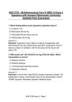 NUR 2755 &ndash; Multidimensional Care IV &lpar;MDC 4&rpar; Exam 2 Questions with Answers&vert; Rasmussen University&vert; Updated&vert; Pass Guaranteed