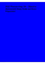 WGU Pharmacology OA &ndash; Objective Assessment Study Guide and Exam Preparation &vert; Comprehensive Pharmacology Review
